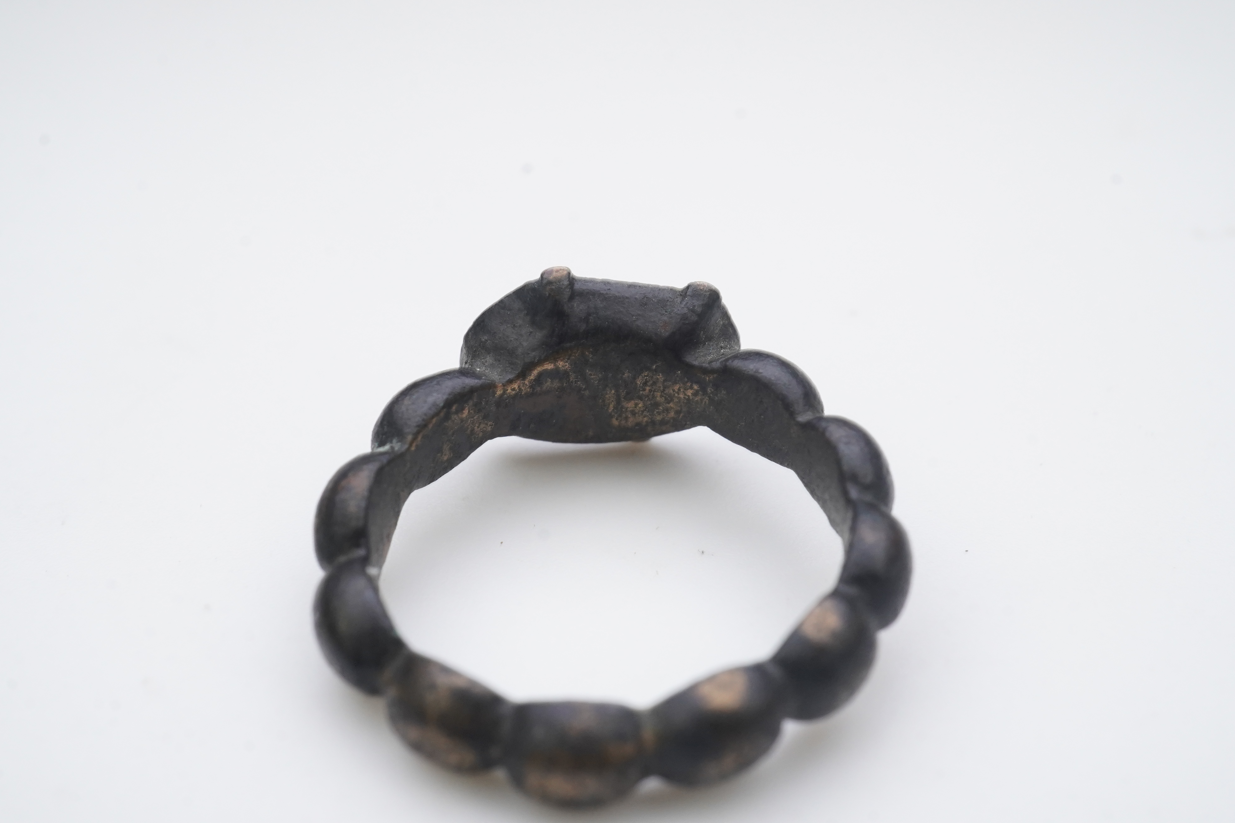 A Tudor bronze 'decade' ring, England, circa 1500